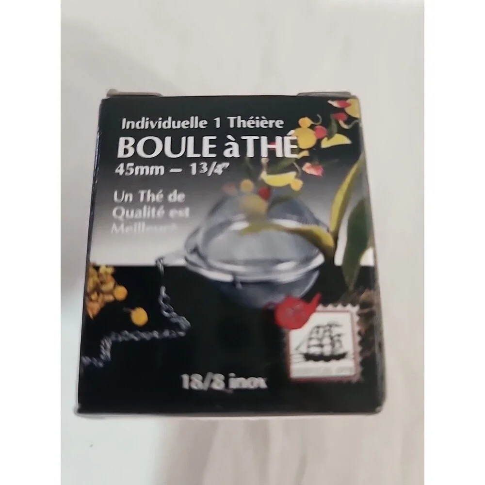G&H Tea Services Infuser Ball Mesh Loose Strainer Stainless Steel Locking 1 1/4